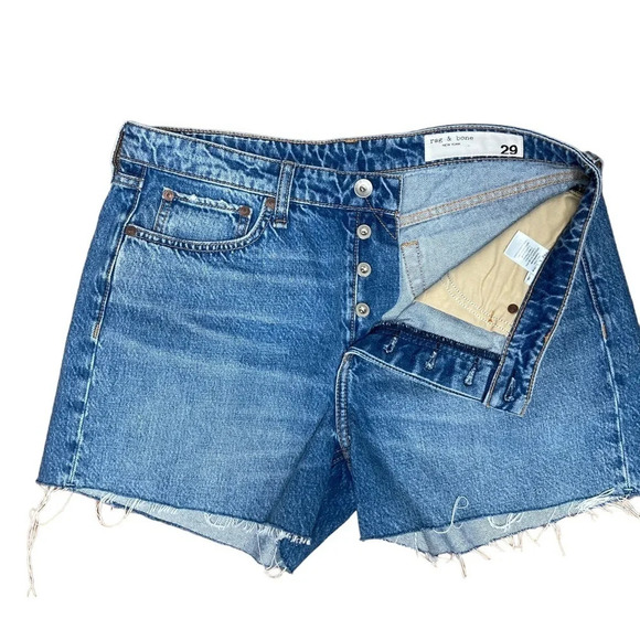 Rag & Bone Dre Distressed Jean Short  Sz: 29 - Picture 9 of 15